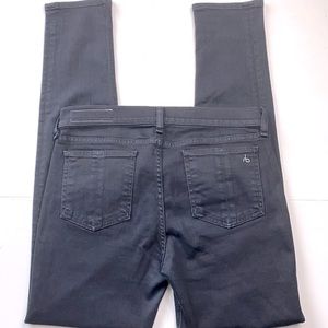 Rag & Bone Woman Skinny Black Coal Jeans waist 28